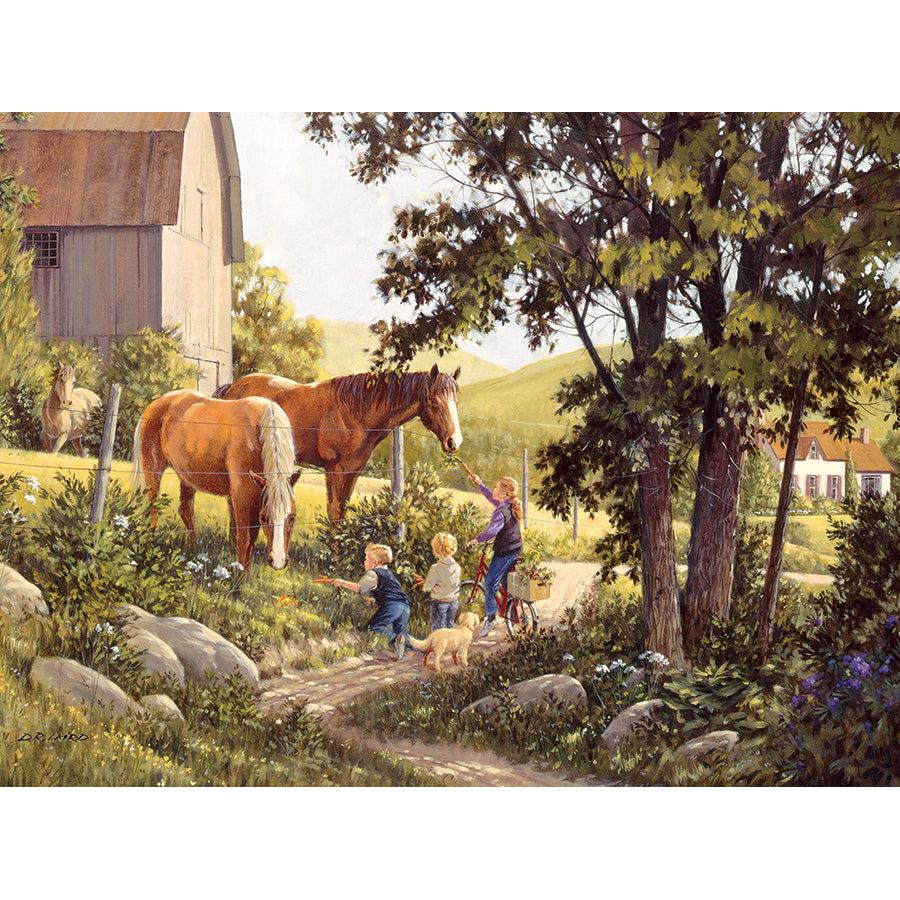 Summer Horses 500 Piece Jigsaw Puzzle Cobble Hill