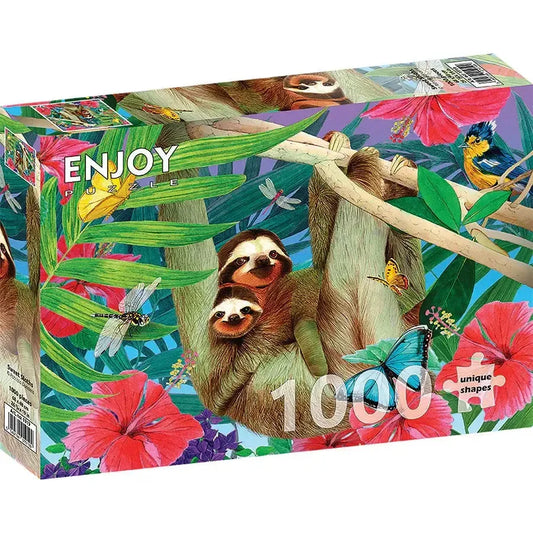 Sweet Sloths 1000 Piece Jigsaw Puzzle Enjoy