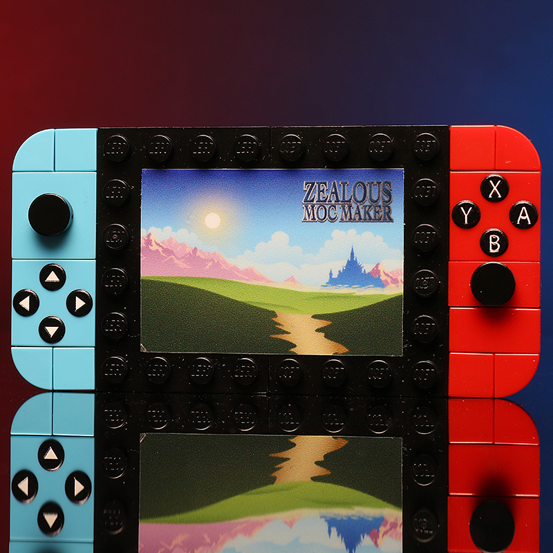 Custom Pretendo 2017 Handheld Console Building Set made using LEGO parts B3 Customs