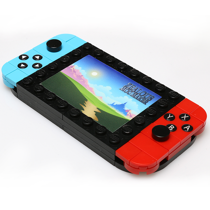 Custom Pretendo 2017 Handheld Console Building Set made using LEGO parts B3 Customs