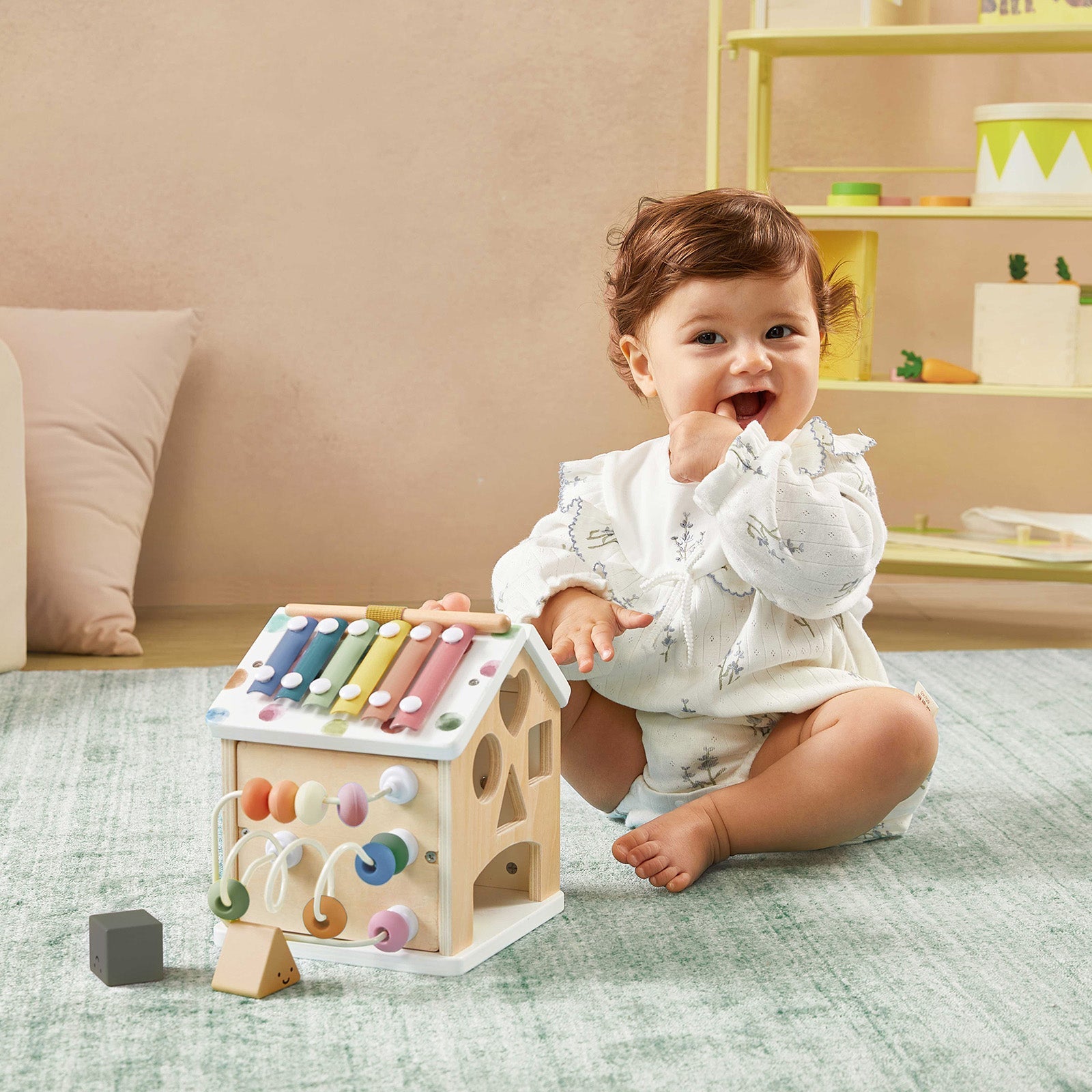 Tiny Land® Cottage Activity Cube - Morandi Tiny Land INC