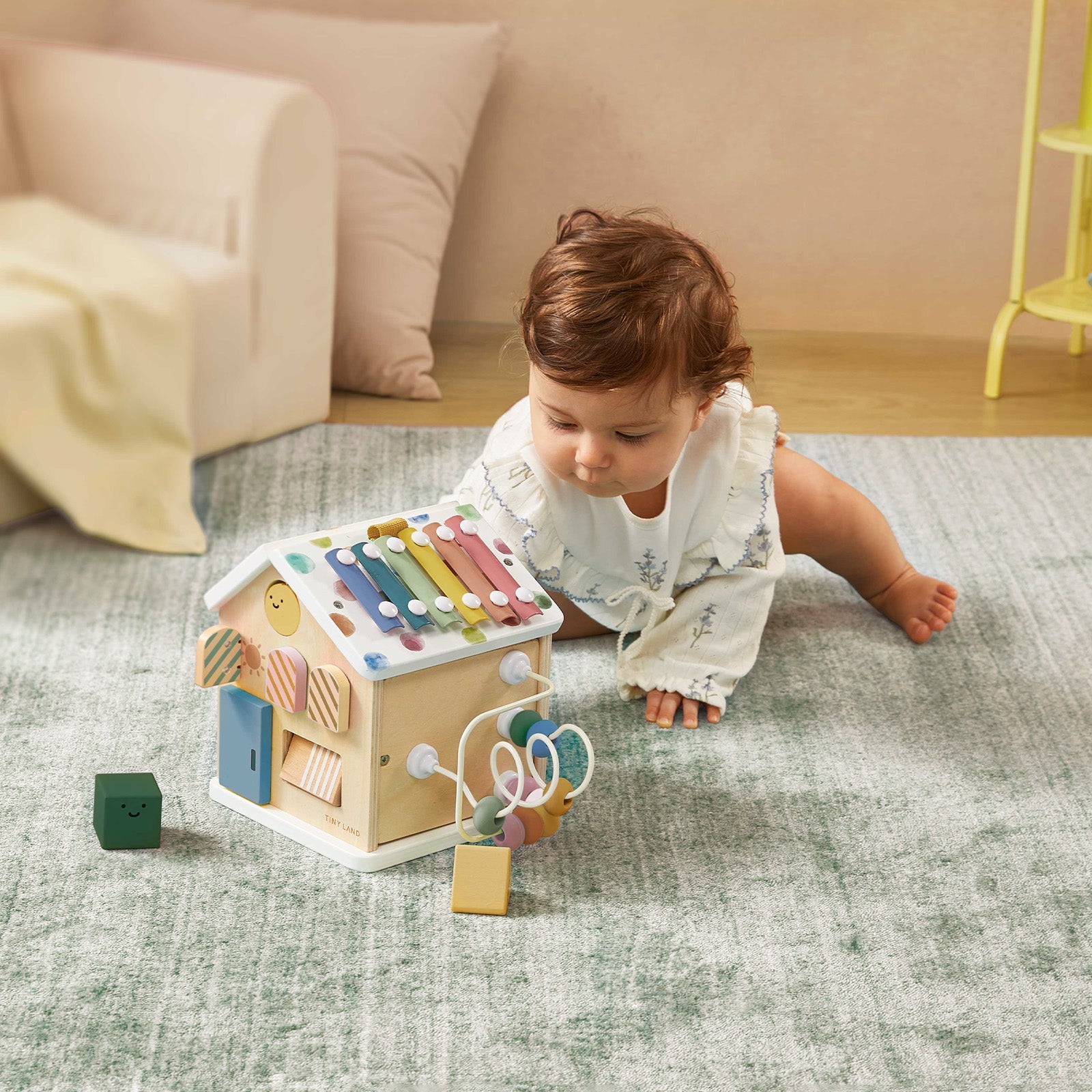 Tiny Land® Cottage Activity Cube - Morandi Tiny Land INC