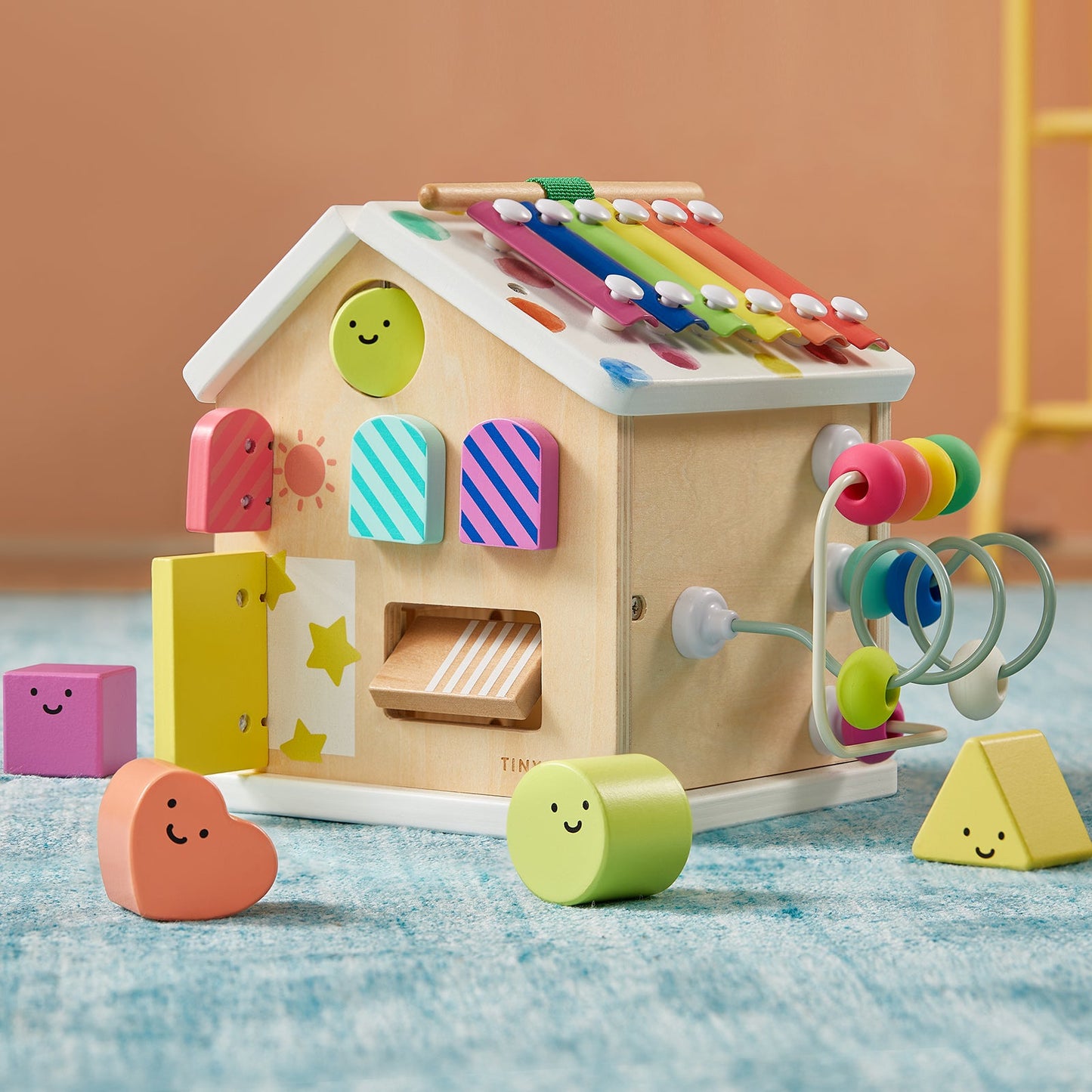 Tiny Land® Cottage Activity Cube - Rainbow Tiny Land INC