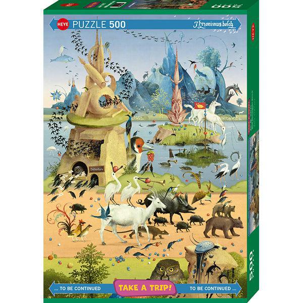 Take a Trip with Hieronymus Bosch 500 Piece Jigsaw Puzzle Heye Puzzle Merchant
