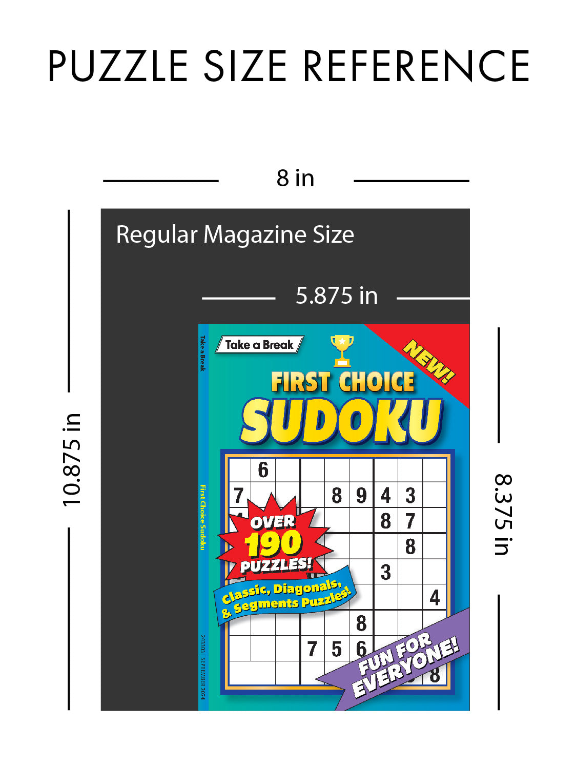 Take a Break - Hooked on Sudoku 25.05.30: Large Print, Get Your Sudoku Fix Here, Fun For Everyone, Unplug, Solve, Relax & More! Magazine Shop US