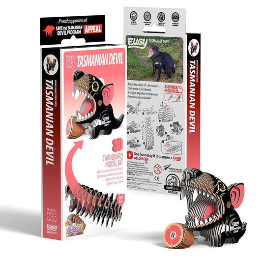 Tasmanian Devil 3D Cardboard Model Kit Eugy