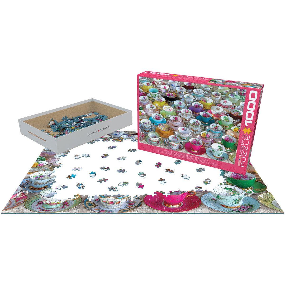 Tea Cup Collection 1000 Piece Jigsaw Puzzle Eurographics