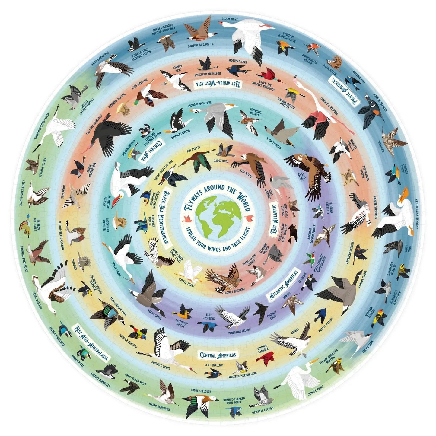 The Bird Lover's 1000 Piece Round Jigsaw Puzzle Ridley