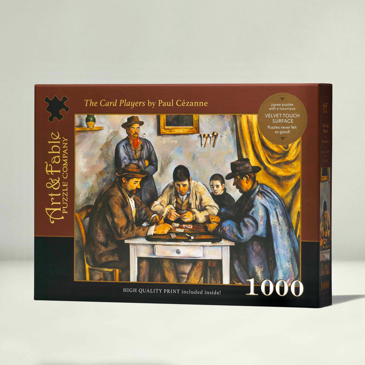 The Card Players 1000 Piece Premium Jigsaw Puzzle Art & Fable