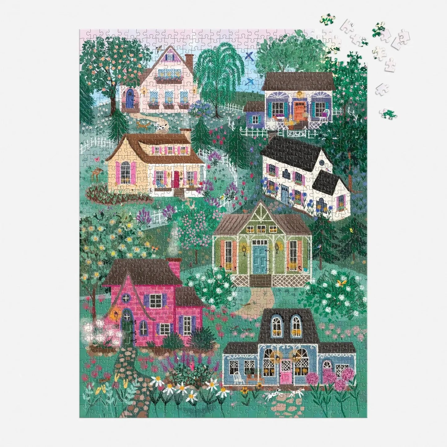 The Cottage Hills 1000 Piece Jigsaw Puzzle Galison