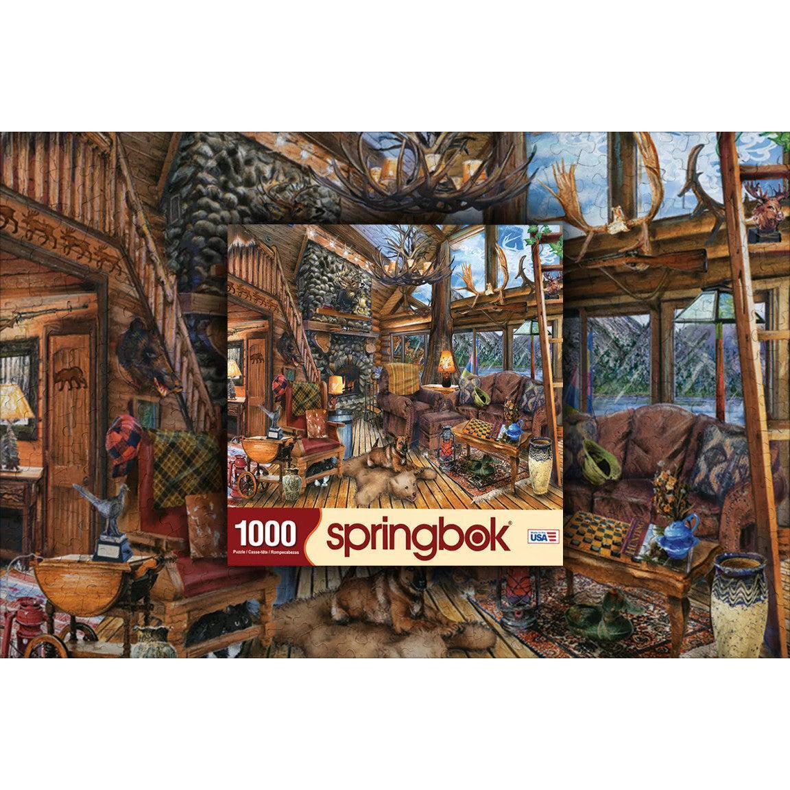 The Hunting Lodge 1000 Piece Jigsaw Puzzle Springbok