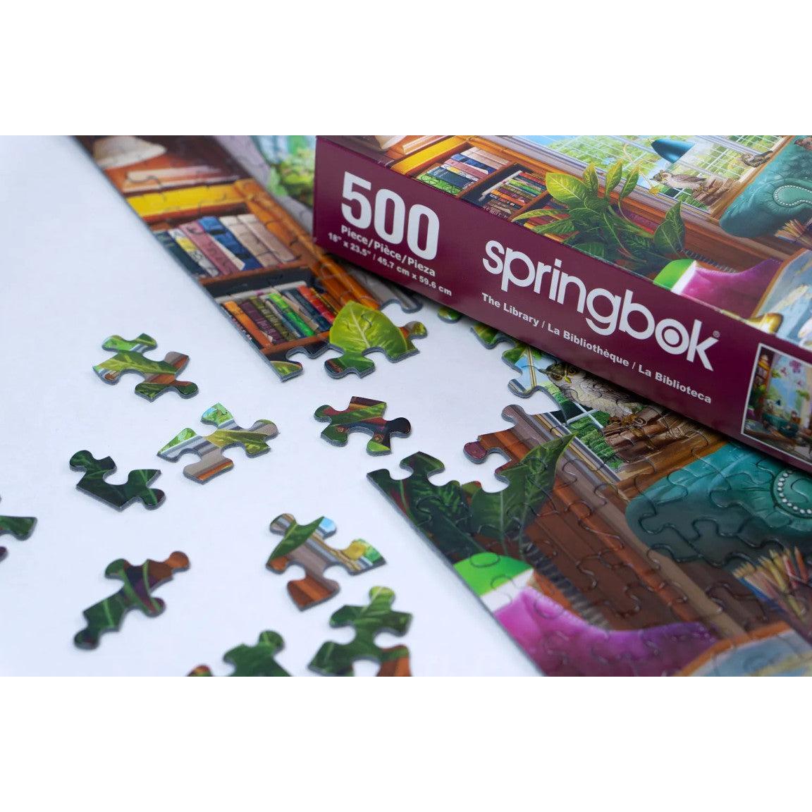 The Library 500 Piece Jigsaw Puzzle Springbok