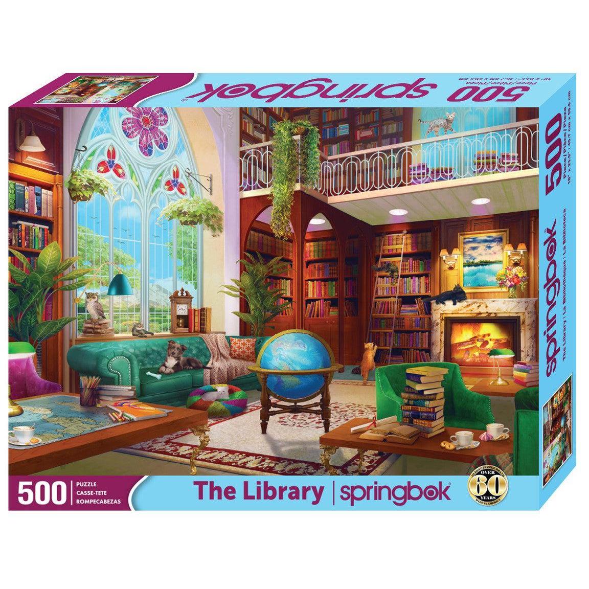 The Library 500 Piece Jigsaw Puzzle Springbok Puzzle Merchant
