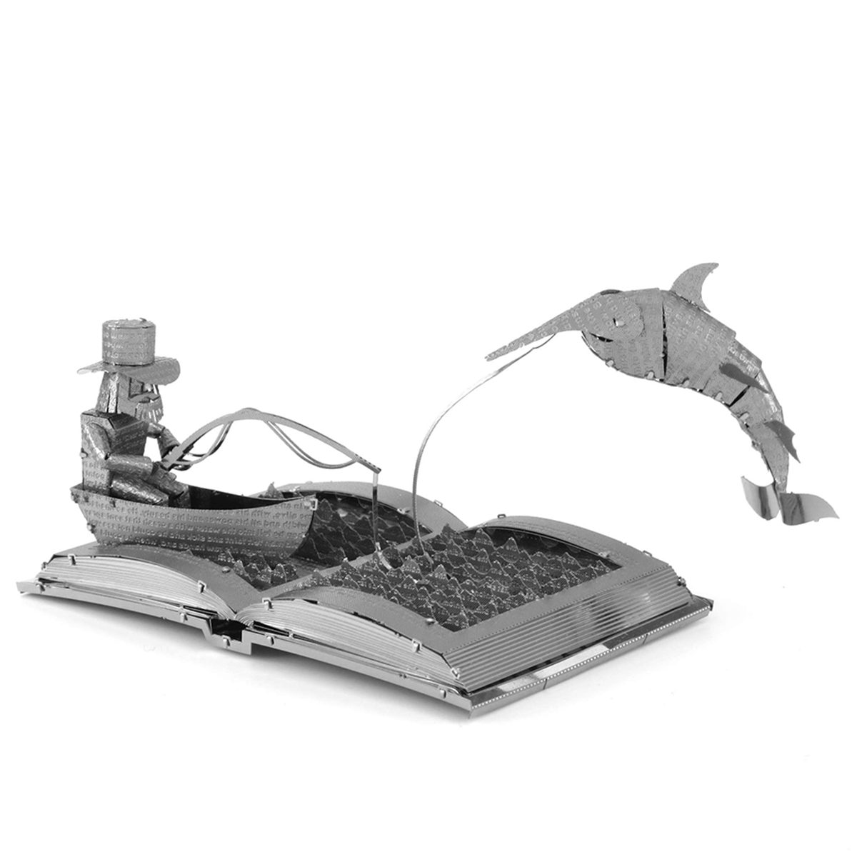 The Old Man & the Sea Book Sculpture 3D Steel Model Kit Metal Earth