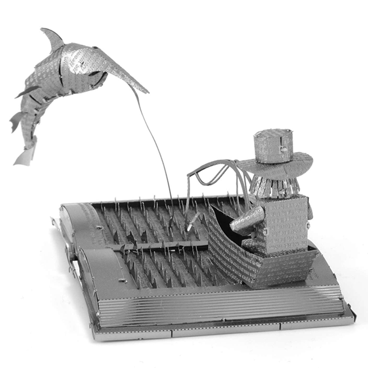 The Old Man & the Sea Book Sculpture 3D Steel Model Kit Metal Earth