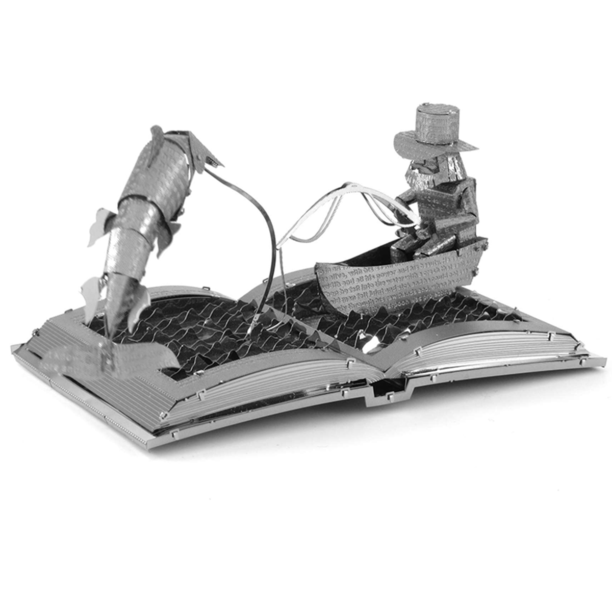 The Old Man & the Sea Book Sculpture 3D Steel Model Kit Metal Earth
