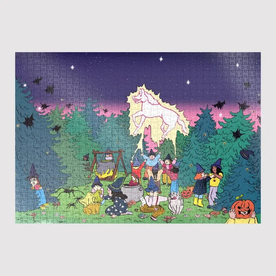 The Sabbath of the Child-Witches By Salomé Lahoce 1000 Piece Jigsaw Puzzle Sulo