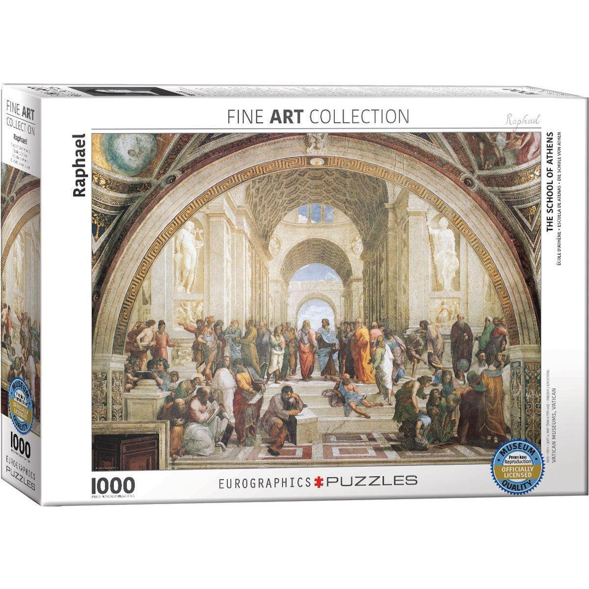 The School of Athens 1000 Piece Jigsaw Puzzle Eurographics Puzzle Merchant