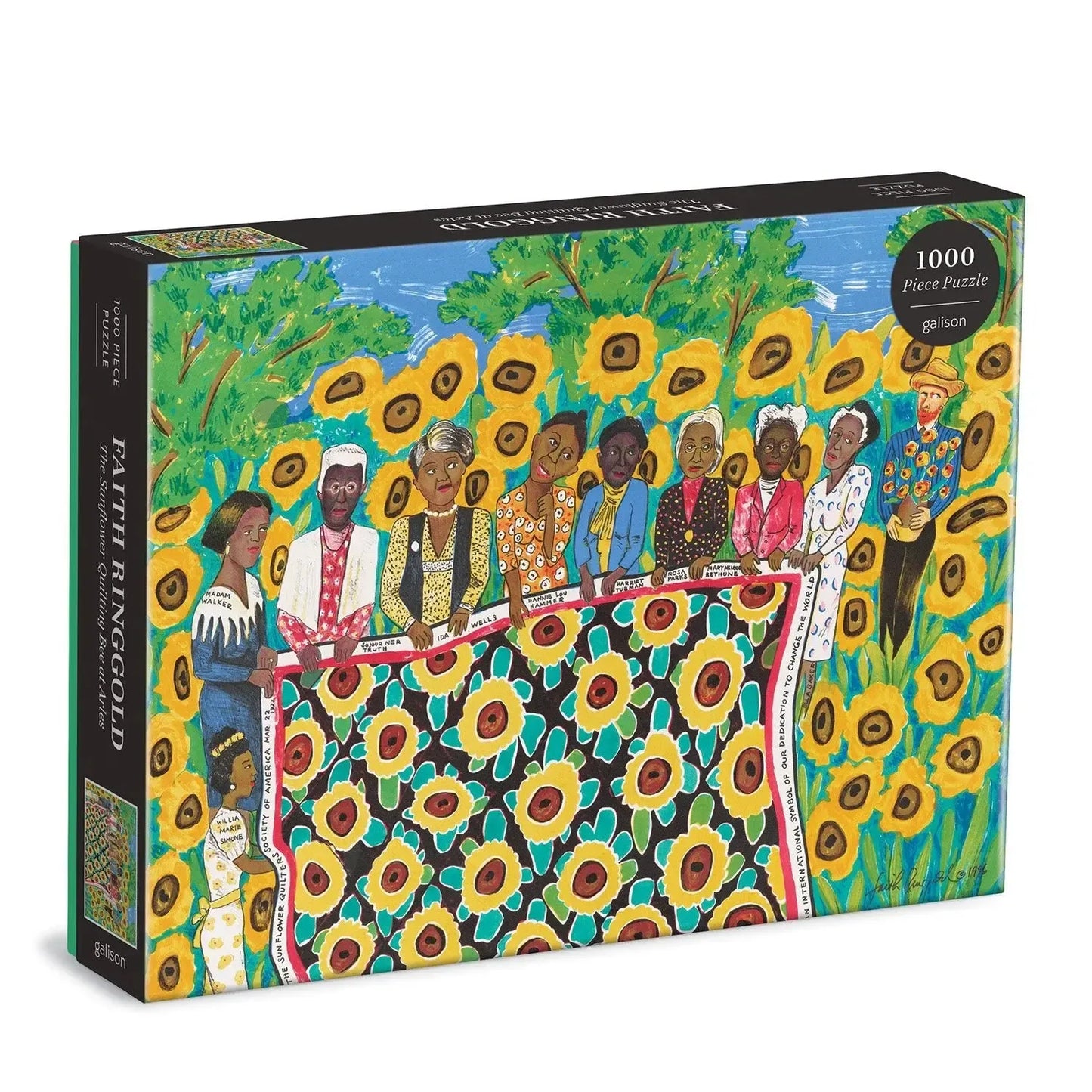 The Sunflower Quilting Bee at Ares 1000 Piece Jigsaw Puzzle Galison