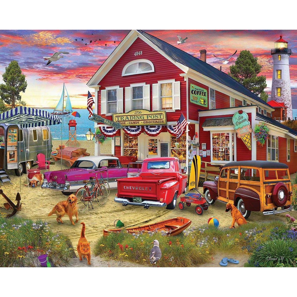The Trading Post 1000 Piece Jigsaw Puzzle White Mountain