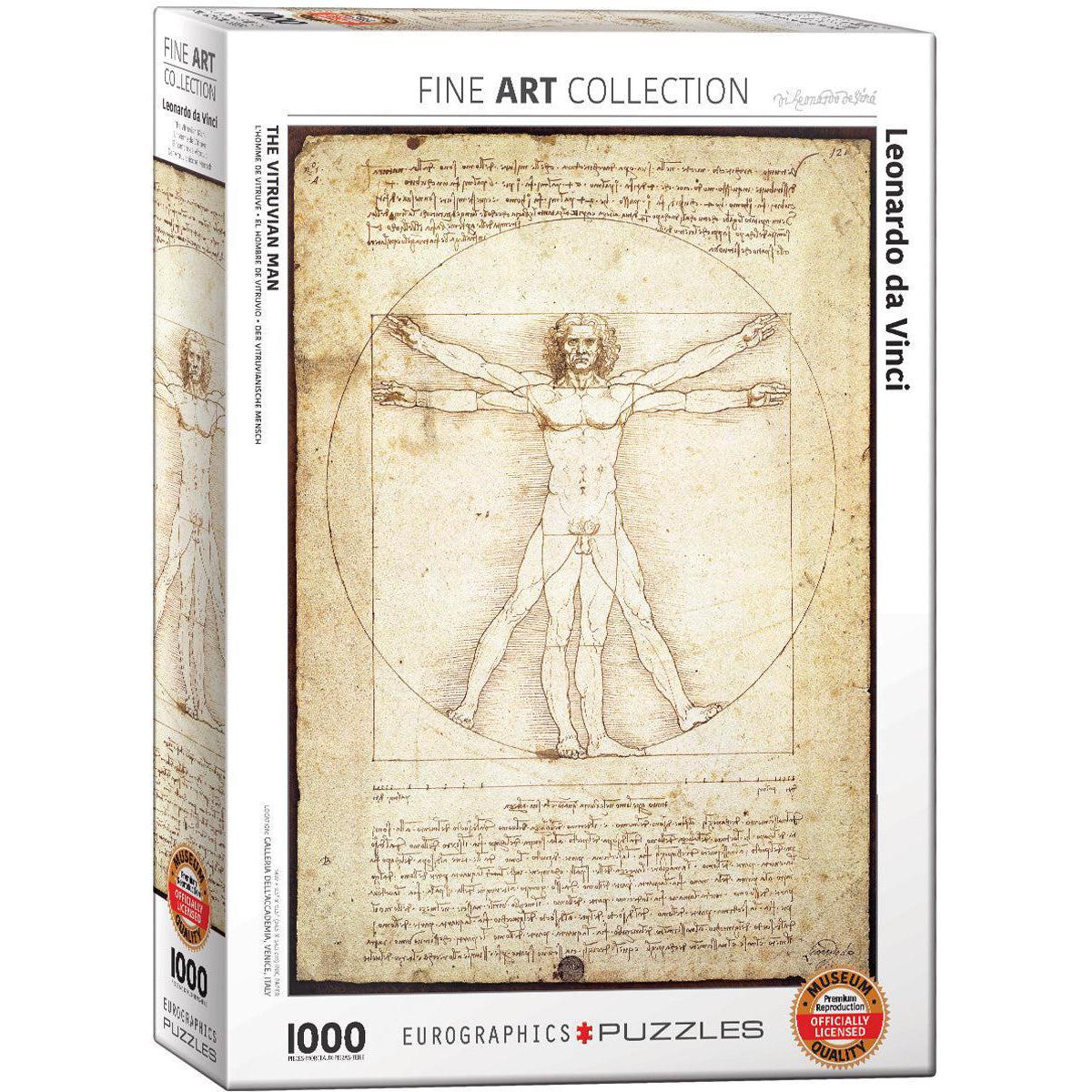 The Vitruvian Man 1000 Piece Jigsaw Puzzle Eurographics Puzzle Merchant
