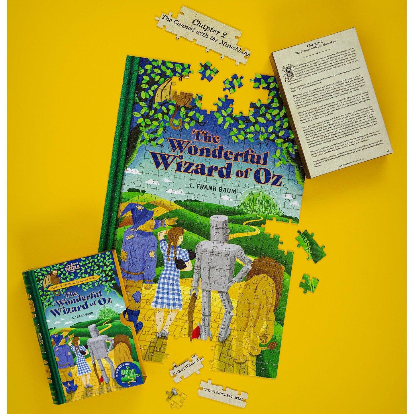 The Wonderful Wizard of Oz Double-Sided 252 Piece Jigsaw Puzzle Professor Puzzle