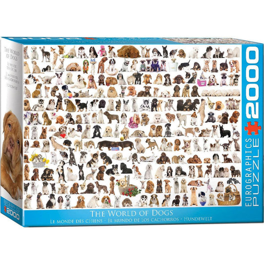 The World of Dogs 2000 Piece Jigsaw Puzzle Eurographics Puzzle Merchant