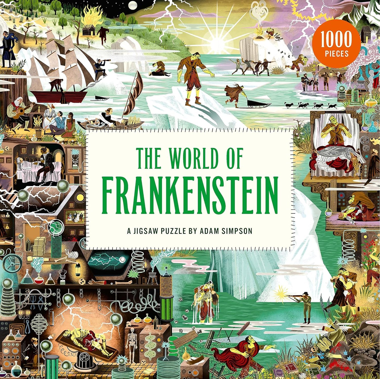 The World of Frankenstein 1000 Piece Jigsaw Puzzle Laurence King Puzzle Merchant
