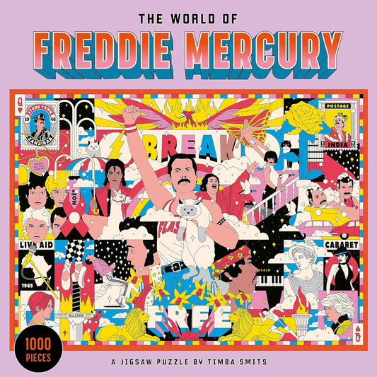 The World of Freddie Mercury 1000 Piece Jigsaw Puzzle Laurence King Puzzle Merchant