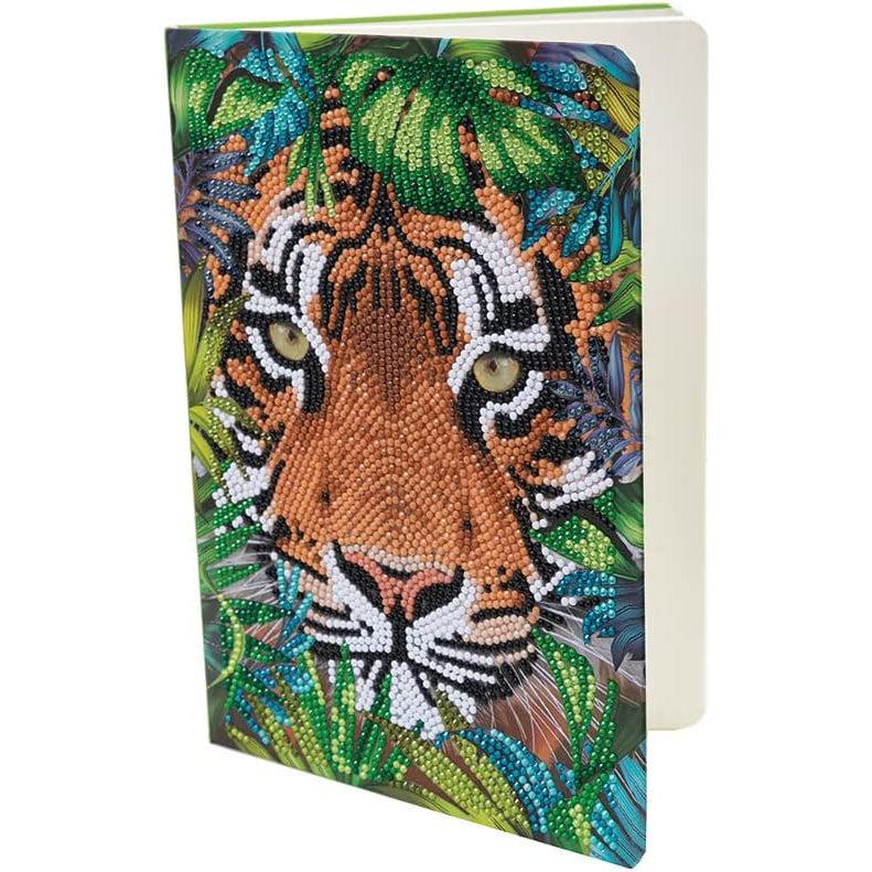 Tiger in the Forest Crystal Art Notebook Kit Craft Buddy Puzzle Merchant