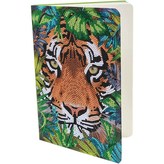 Tiger in the Forest Crystal Art Notebook Kit Craft Buddy Puzzle Merchant