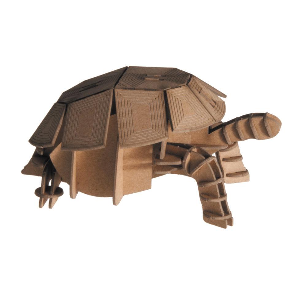 Tortoise 3D Cardboard Model Kit Fridolin Puzzle Merchant