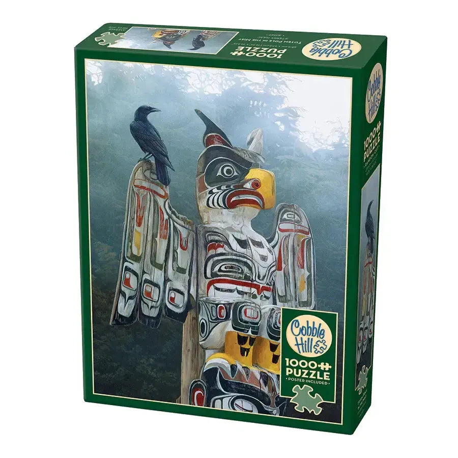 Totem Pole in the Mist 1000 Piece Jigsaw Puzzle Cobble Hill