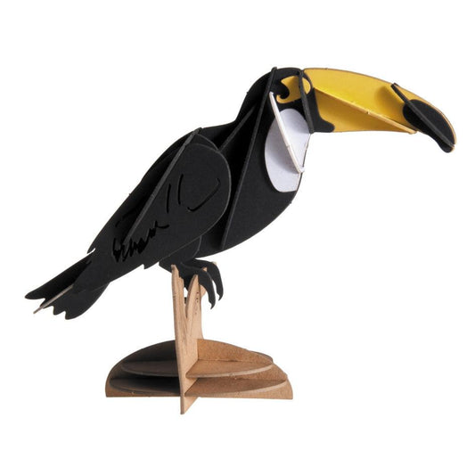 Toucan 3D Cardboard Model Kit Fridolin Puzzle Merchant