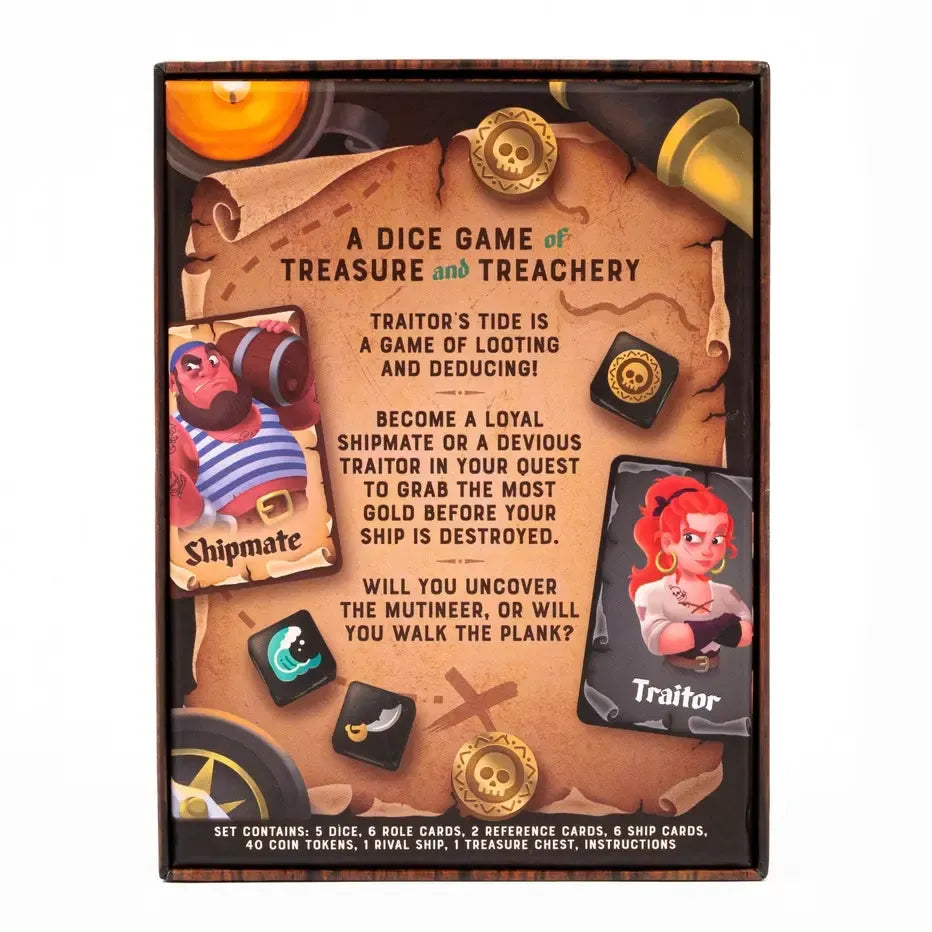 Traitor's Tide - Dice Game of Treasure & Treachery - Professor Puzzle