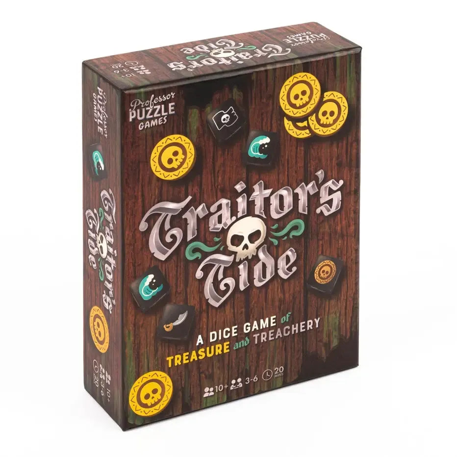 Traitor's Tide - Dice Game of Treasure & Treachery - Professor Puzzle Puzzle Merchant