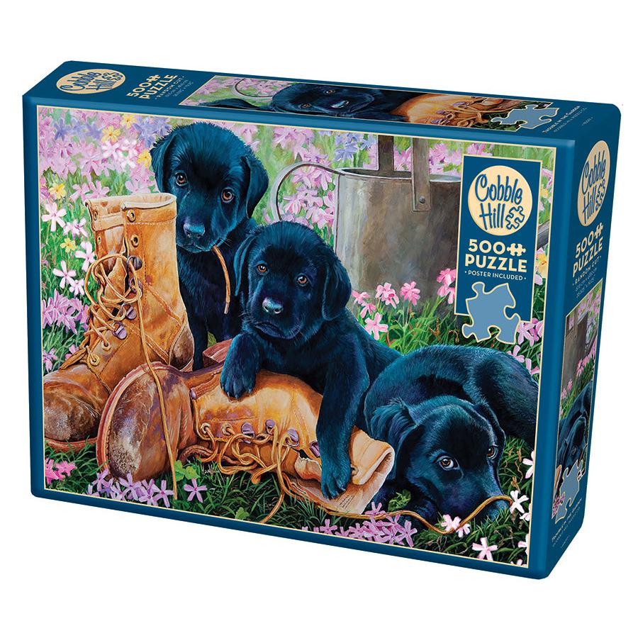 Trouble in the Garden 500 Piece Jigsaw Puzzle Cobble Hill Puzzle Merchant