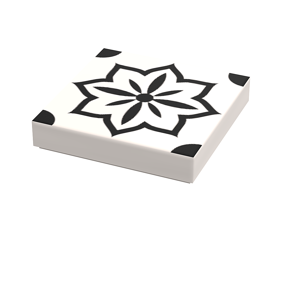 Custom Turkish Tile / Wallpaper Part #3 Pack (20 Tiles) made with LEGO parts - B3 Customs B3 Customs