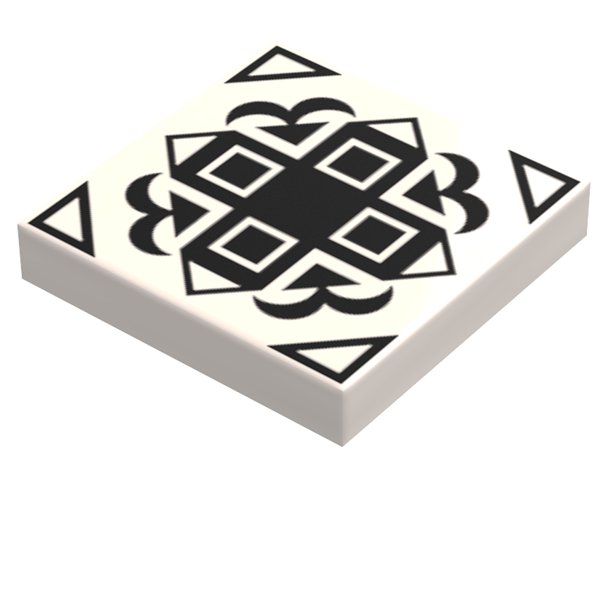 Turkish Kitchen Flooring / Wallpaper #4 - B3 Customs® Printed 2x2 Tile B3 Customs