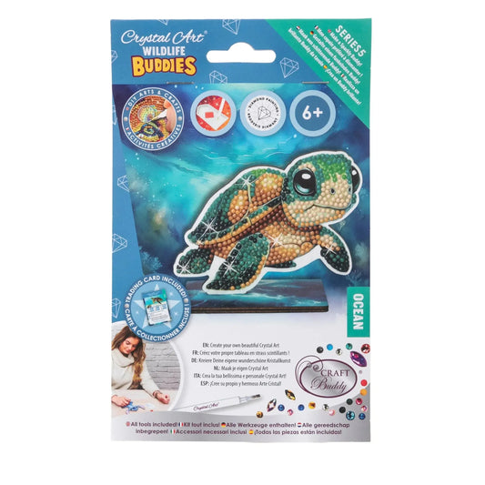 Turtle "Ocean" Crystal Art Buddies Kit Craft Buddy