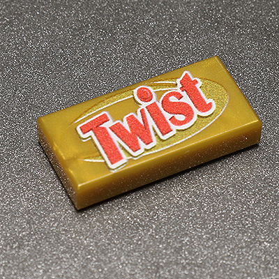 Twist - Custom Printed 1x2 Tile B3 Customs