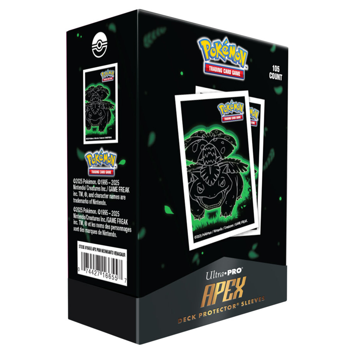 UItra Pro Deck Protector: Apex: Pokémon: Neon Kanto: Venusaur (105) Spoils and Loot