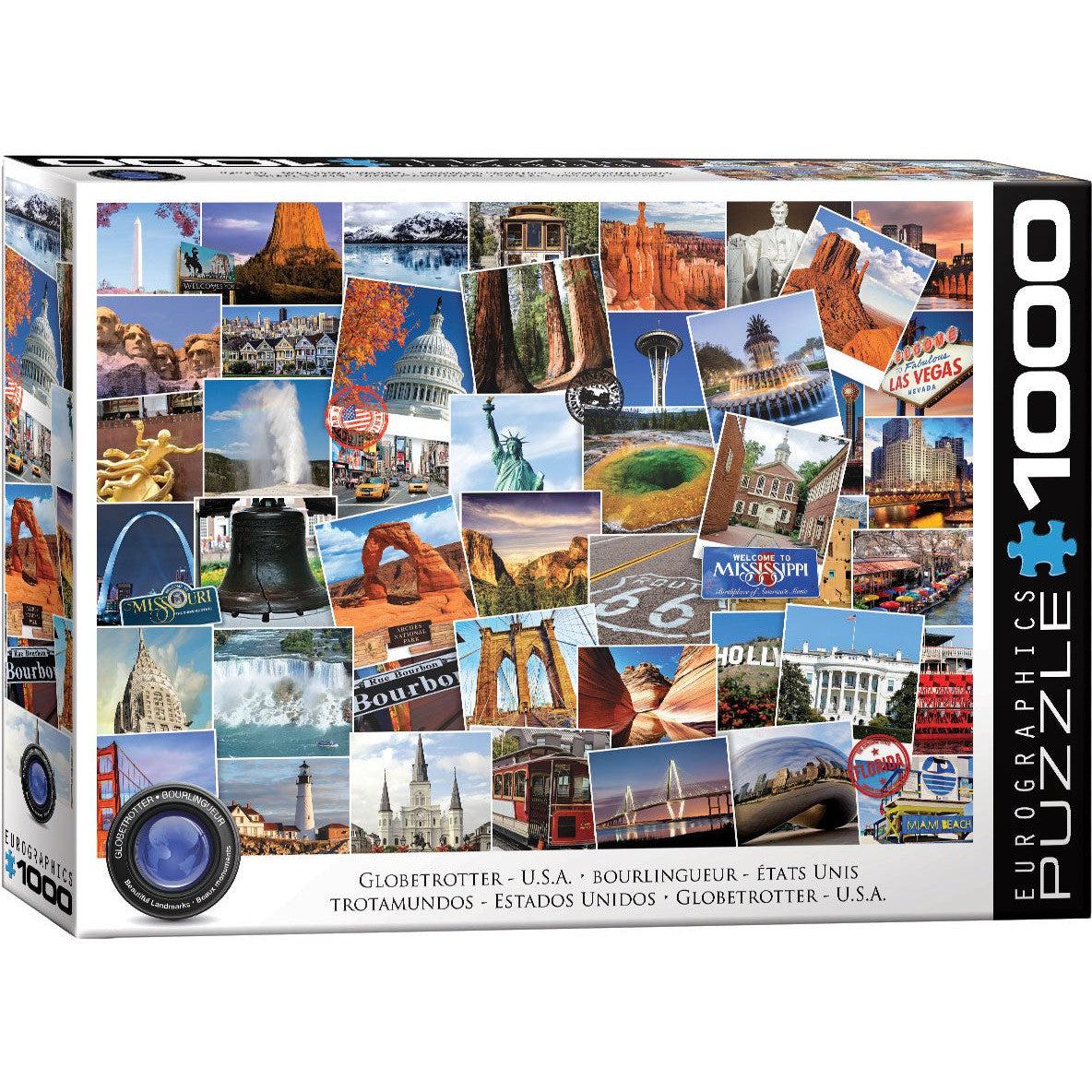 USA Globetrotter 1000 Piece Jigsaw Puzzle Eurographics Puzzle Merchant