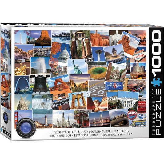 USA Globetrotter 1000 Piece Jigsaw Puzzle Eurographics Puzzle Merchant