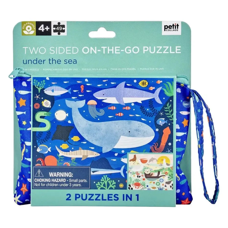 Under the Sea "On-the-Go" 49 Piece Double-Sided Jigsaw Puzzle Chronicle Puzzle Merchant