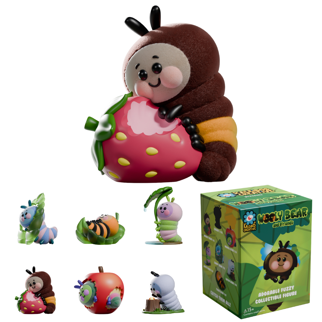 Kaleidos Creative: Wooly Bear and Friends Vinyl Blind Box Ralphie's Funhouse