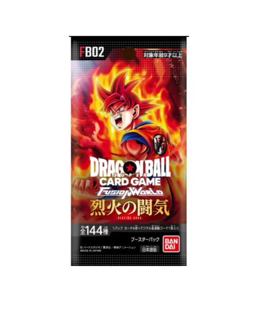 (Japanese) Dragon Ball Super Fusion World TCG: Blazing Aura FB02 Booster Box Spoils and Loot