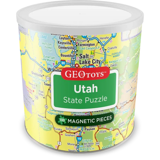 Utah State 100 Piece Magnetic Jigsaw Puzzle Geotoys Puzzle Merchant