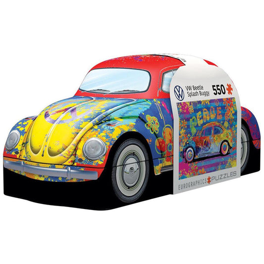 VW Beetle Splash Buggy 550 Piece Jigsaw Puzzle in Tin Eurographics