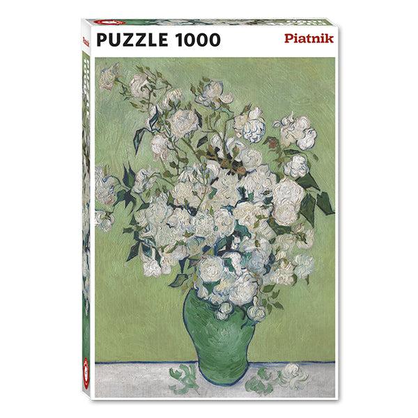 Vase with White Roses 1000 Piece Jigsaw Puzzle Piatnik Puzzle Merchant